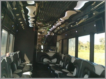 35 Passenger Limo Bus Interior